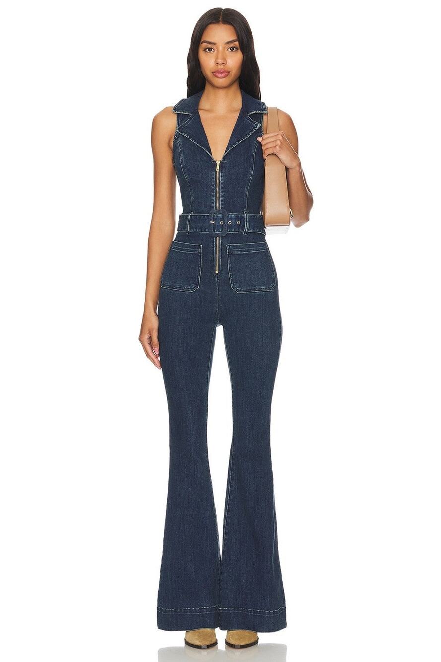 Show Me Your Mumu Jacksonville Denim Jumpsuit - S - Thunder